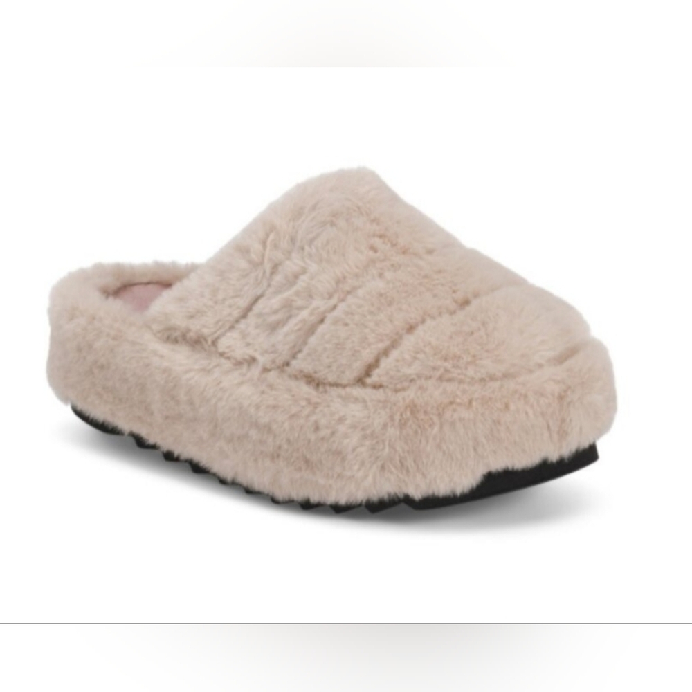 Free People It's A Vibe Platform Slippers in Polar Bear NEW Size 11 Chunky